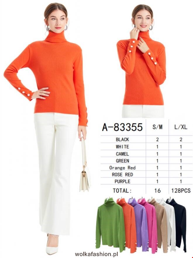 Sweter damskie A-83355 Mix KOLOR  S/M-L/XL
