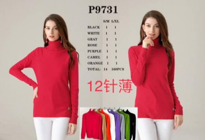 Sweter damskie P9731 Mix KOLOR  S/M-L/XL