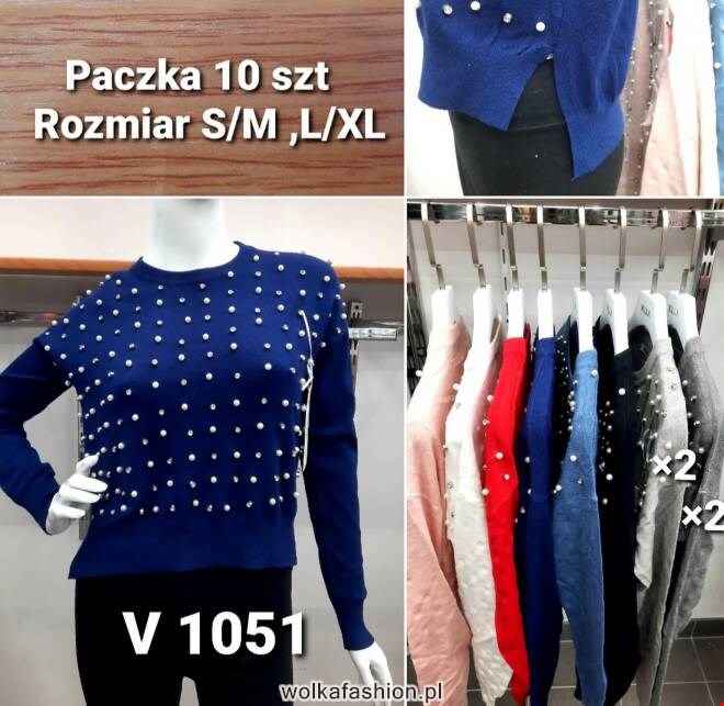 Sweter damskie V1051 Mix KOLOR  S/M-L/XL 1