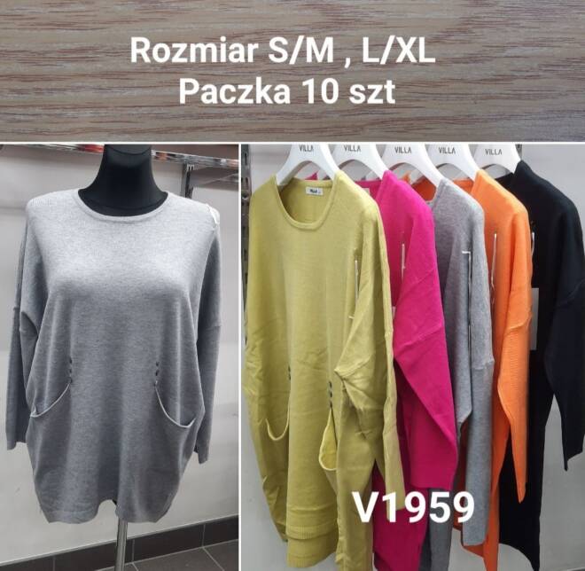 Sweter damskie V1959 Mix KOLOR  S/M-L/XL 1