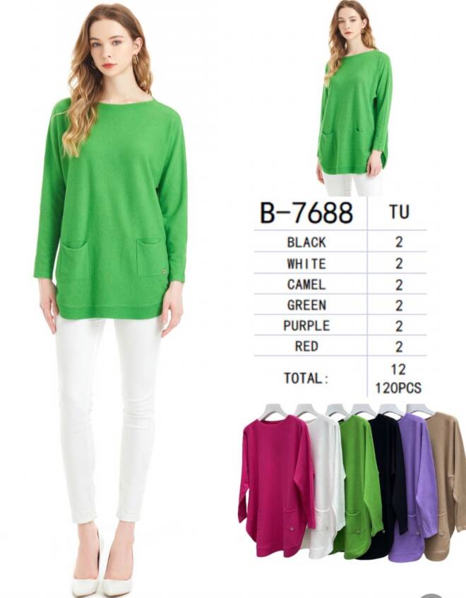 Sweter damskie B-7688 Mix KOLOR  Standard 1