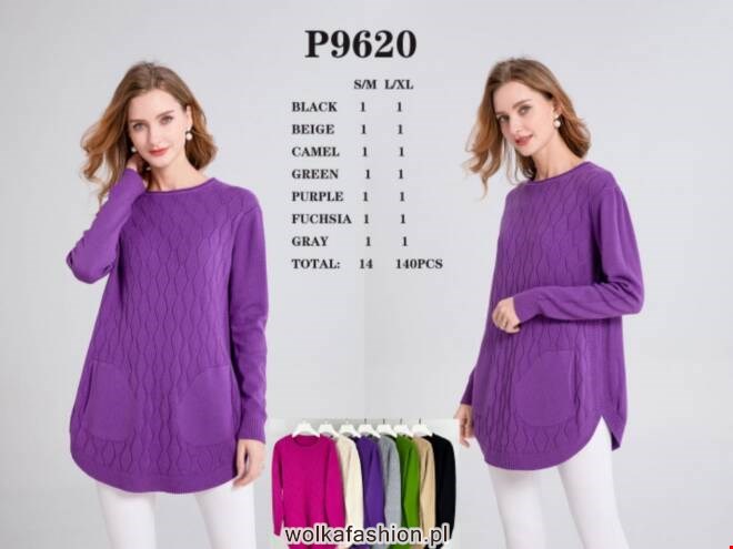 Sweter damskie P9620 Mix KOLOR  S/M-L/XL