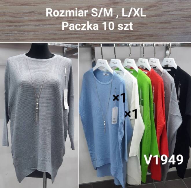 Sweter damskie V1949 Mix KOLOR  S/M-L/XL