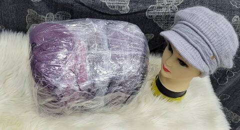  Czapka damska zimowa 8753 Mix kolor Standard (Towar Ploskie)