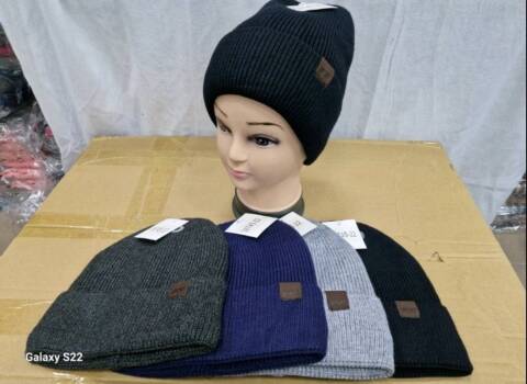 Czapka meska  zimowa 8773 Mix kolor Standard (Towar Ploskie)