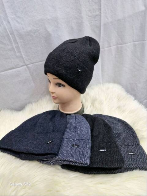 Czapka meska  zimowa 8774 Mix kolor Standard (Towar Ploskie) 1