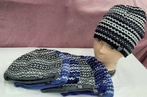 Czapka chłopięca zimowa 8781 Mix kolor Standard (Towar Ploskie)