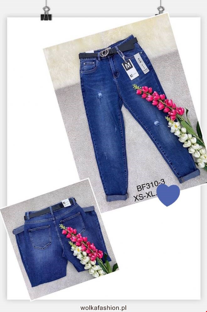 Jeansy damskie BF310-3 1 kolor  XS-XL