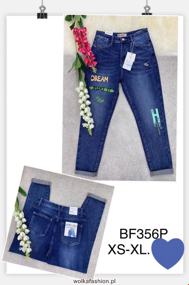 Jeansy damskie BF356P 1 kolor  XS-XL
