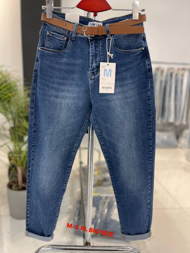 Jeansy damskie 8814 1 kolor  M-3XL