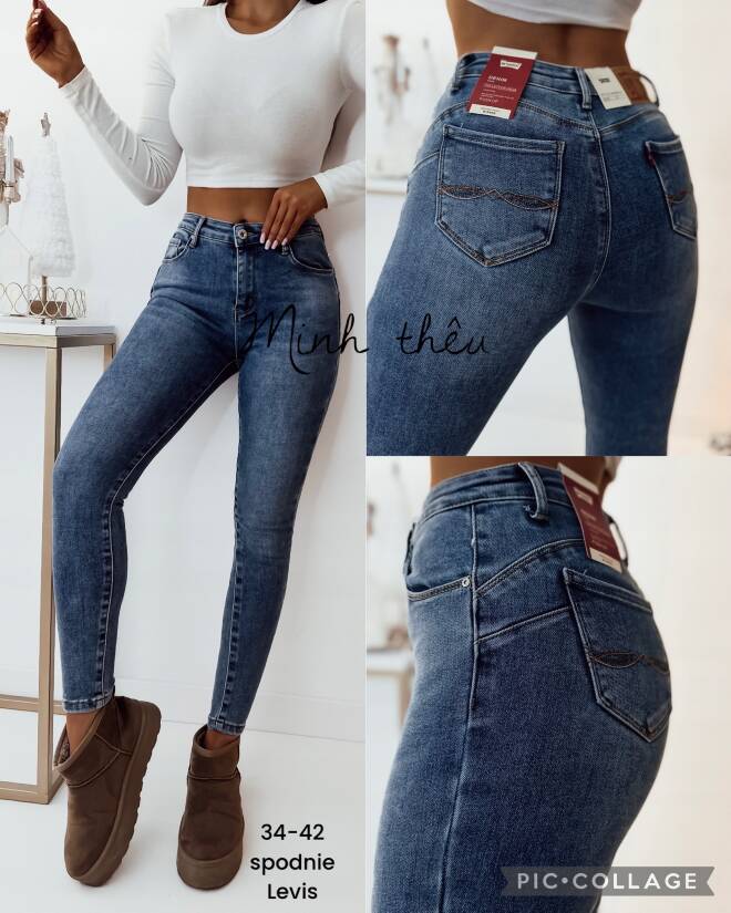 Jeansy damskie 8818 1 kolor  34-42