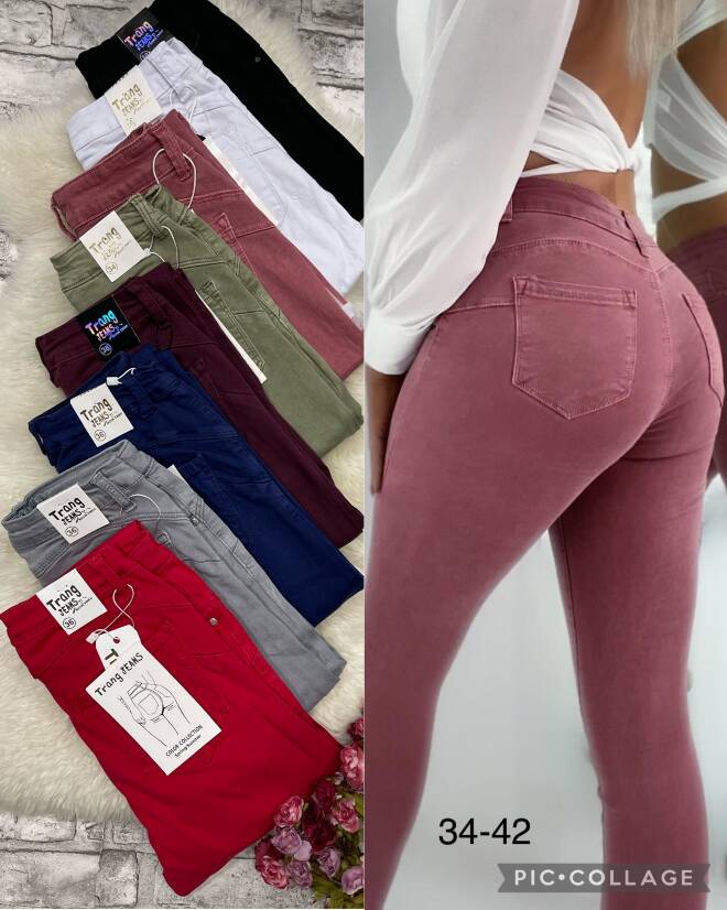 Jeansy damskie 8820 1 kolor  34-42 1