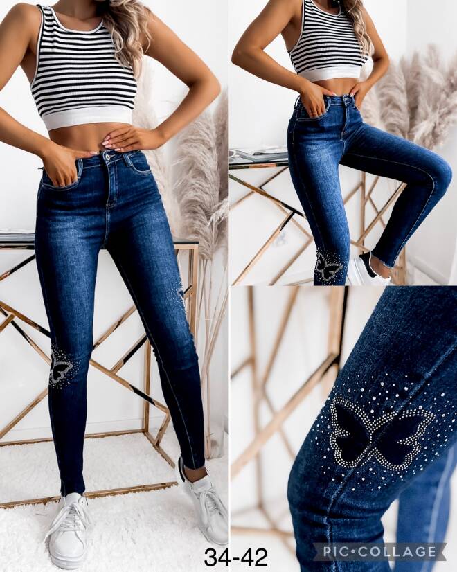 Jeansy damskie 8822 1 kolor  34-42