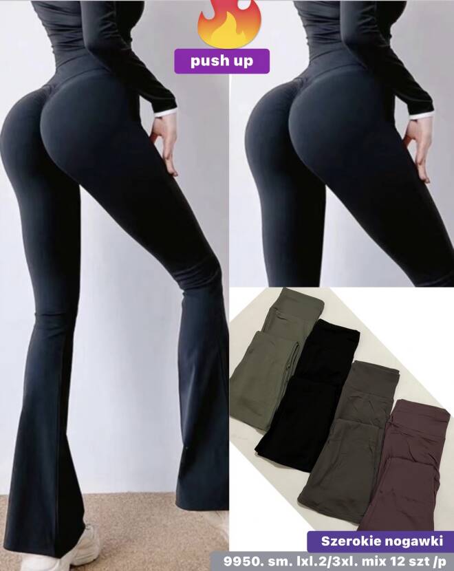 Leginsy damskie 9950 1 kolor  S-3XL 1