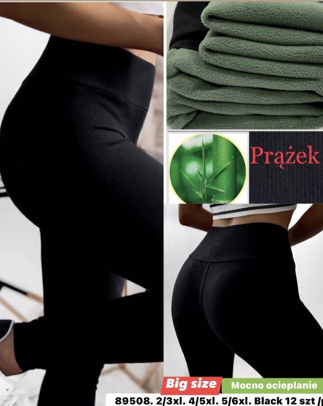 Leginsy damskie 89508 1 kolor  2XL-6XL