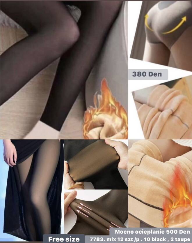 Rajstopy grubsze damskie 7783 1 kolor  Standard 1