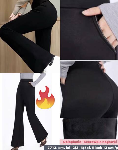 Spodnie zimowe damskie 7713 Mix kolor S-3XL