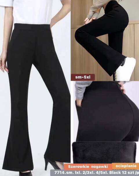 Spodnie zimowe damskie 7714 Mix kolor S-3XL