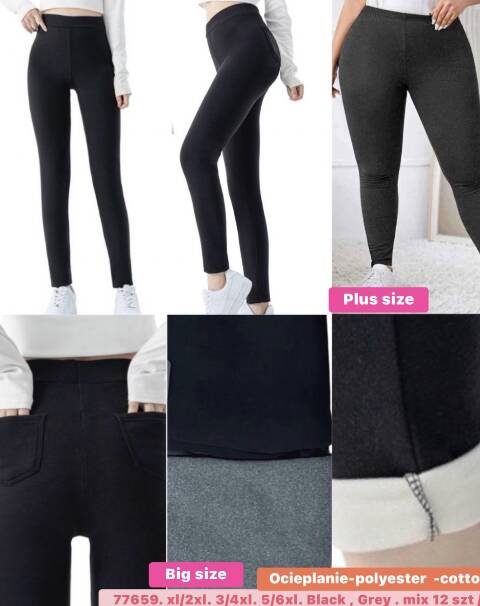 Leginsy damskie 77659 Mix kolor XL-6XL