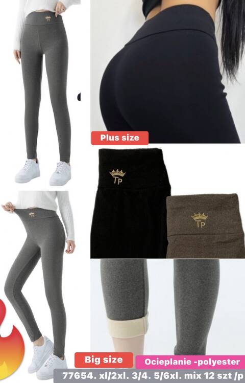 Leginsy damskie 77654 Mix kolor XL-6XL