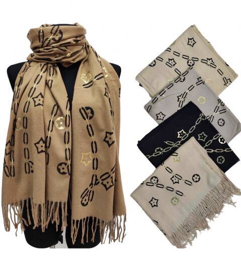 Szaliki damskie 0491 Mix kolor Standard