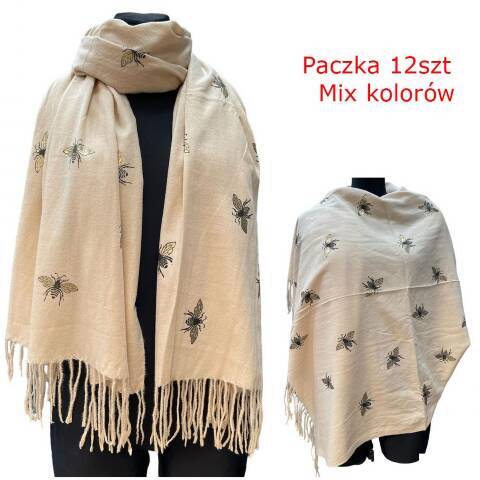 Szaliki damskie 0509 Mix kolor Standard