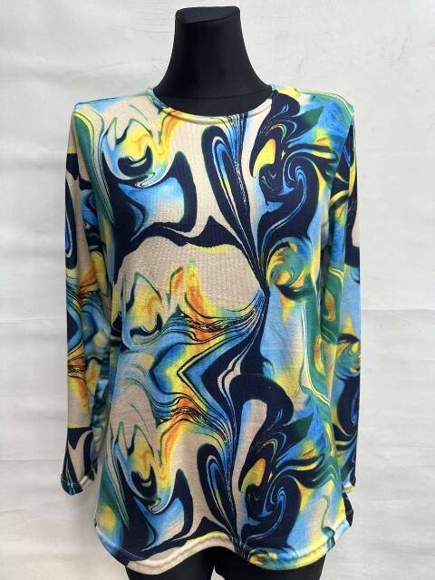 Bluzka damskie 0830 1 kolor L-4XL (Towar Ploskie)