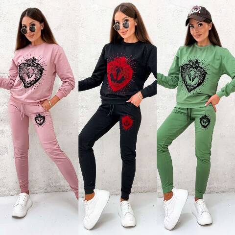 Komplet damskie 1133 1 kolor S-XL (Towar Tureckie)