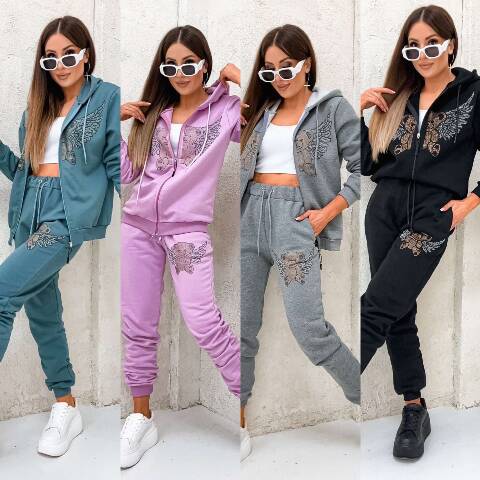 Komplet damskie 1134 1 kolor S-XL (Towar Tureckie)