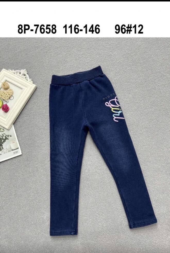 Leginsy dziewczęce 8P-7658 1 kolor  116-146 1