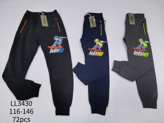 Spodenki dresowe chłopięce LL3430 Mix KOLOR  116-146 1