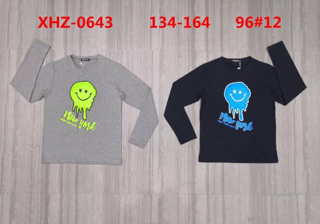 Bluzka chłopięca XHZ-0643 Mix KOLOR  134-164 1