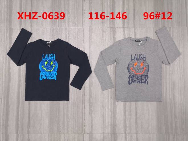 Bluzka chłopięca XHZ-0639 Mix KOLOR  116-146 1
