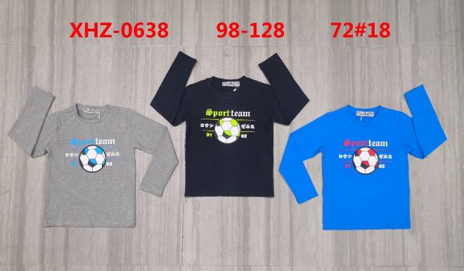 Bluzka chłopięca XHZ-0638 Mix KOLOR  98-128