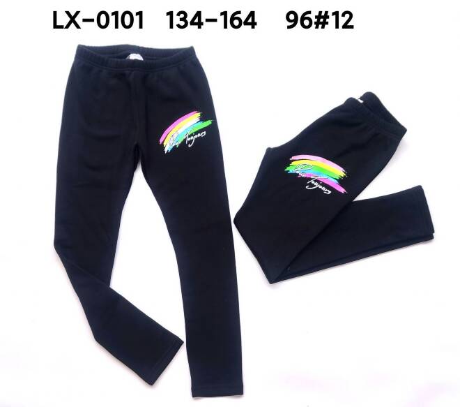 Leginsy dziewczęce LX-0101 Mix KOLOR  134-164 1