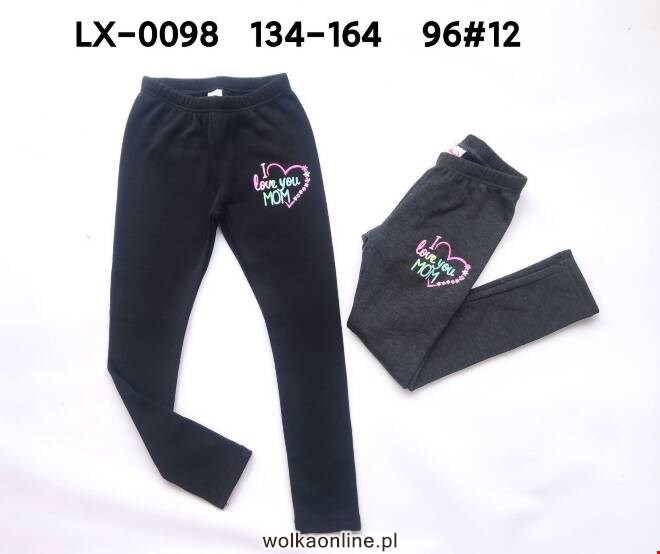 Leginsy dziewczęce LX-0098 Mix KOLOR  134-164