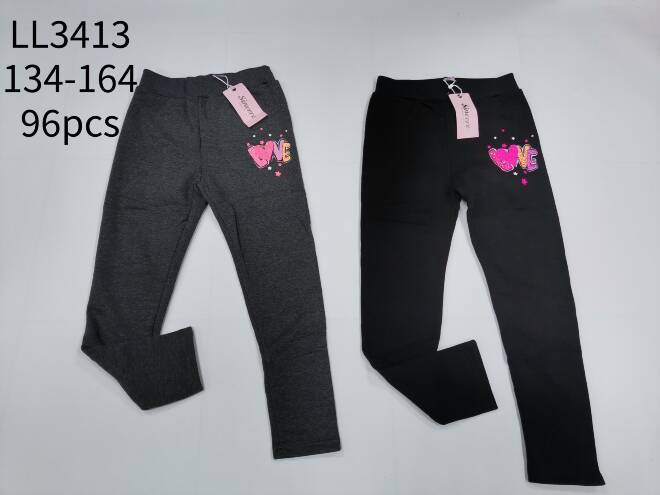 Leginsy dziewczęce LL3413 Mix KOLOR  134-164 1