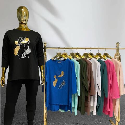 Bluzka damskie 3282 1 kolor Standard 