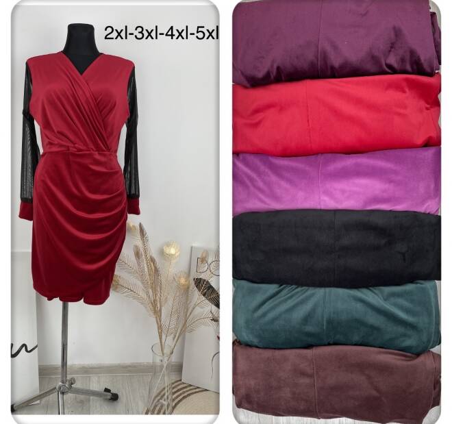 Sukienka damskie 3407 1 kolor  2XL-5XL (Towar Polskie) 1