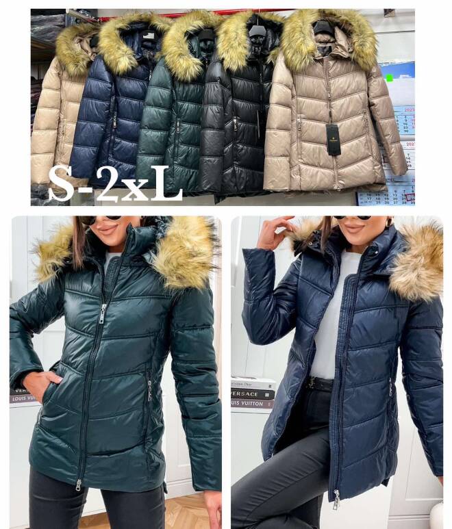 Kurtka damskie 3752 1 kolor  S-2XL
