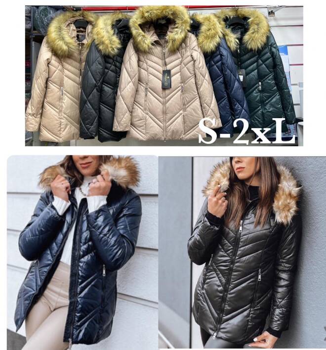 Kurtka damskie 3753 1 kolor  S-2XL