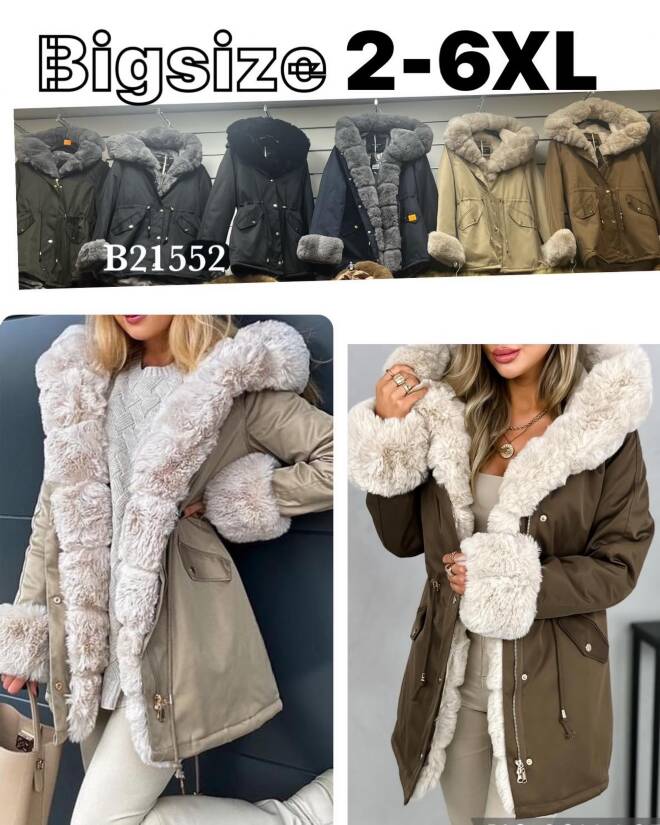 Kurtka damskie B21552 1 kolor  2XL-6XL
