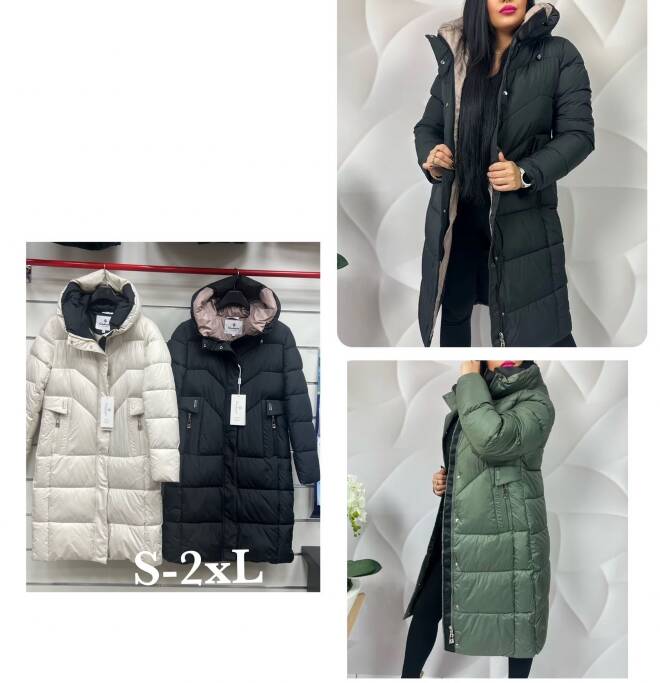 Płaszcze damskie 3774 1 kolor  S-2XL