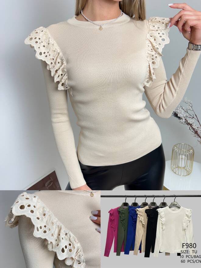 Sweter damskie F980 Mix KOLOR  Standard