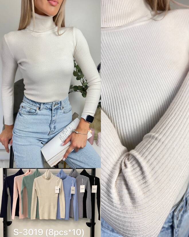 Sweter damskie S-3019 Mix KOLOR  Standard