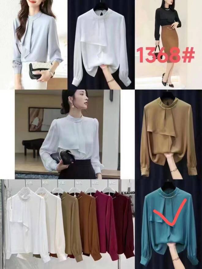 Koszula damskie 1368 Mix KOLOR  Standard