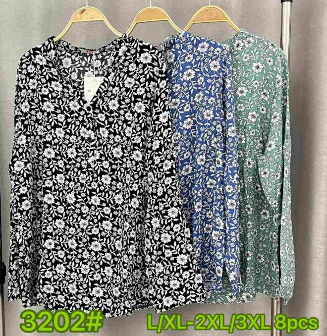 Koszula damskie 3202 Mix KOLOR  L-3XL 1