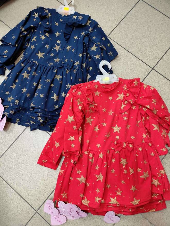 Sukienki dziewczęce 4350 1 kolor  104-140 1