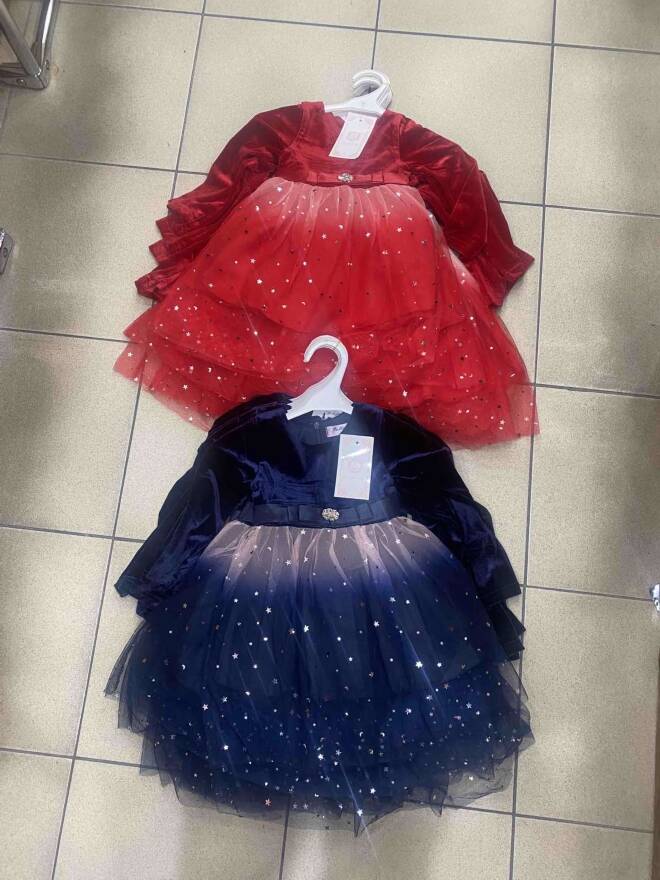 Sukienki dziewczęce 4353 1 kolor  6-36 1