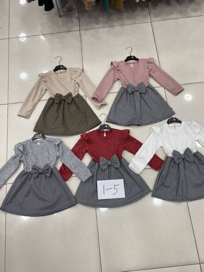 Sukienki dziewczęce 4356 1 kolor  1-5 1